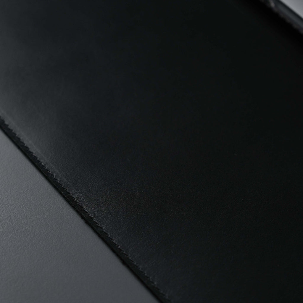 The Toronata | Stealth Black Full-Grain Leather Desk Pad