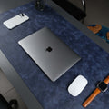 The Toronata | Executive Navy Full-Grain Leather Desk Pad