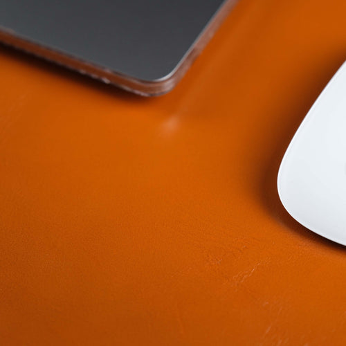 The Toronata | Heritage Tan Full-Grain Leather Desk Pad