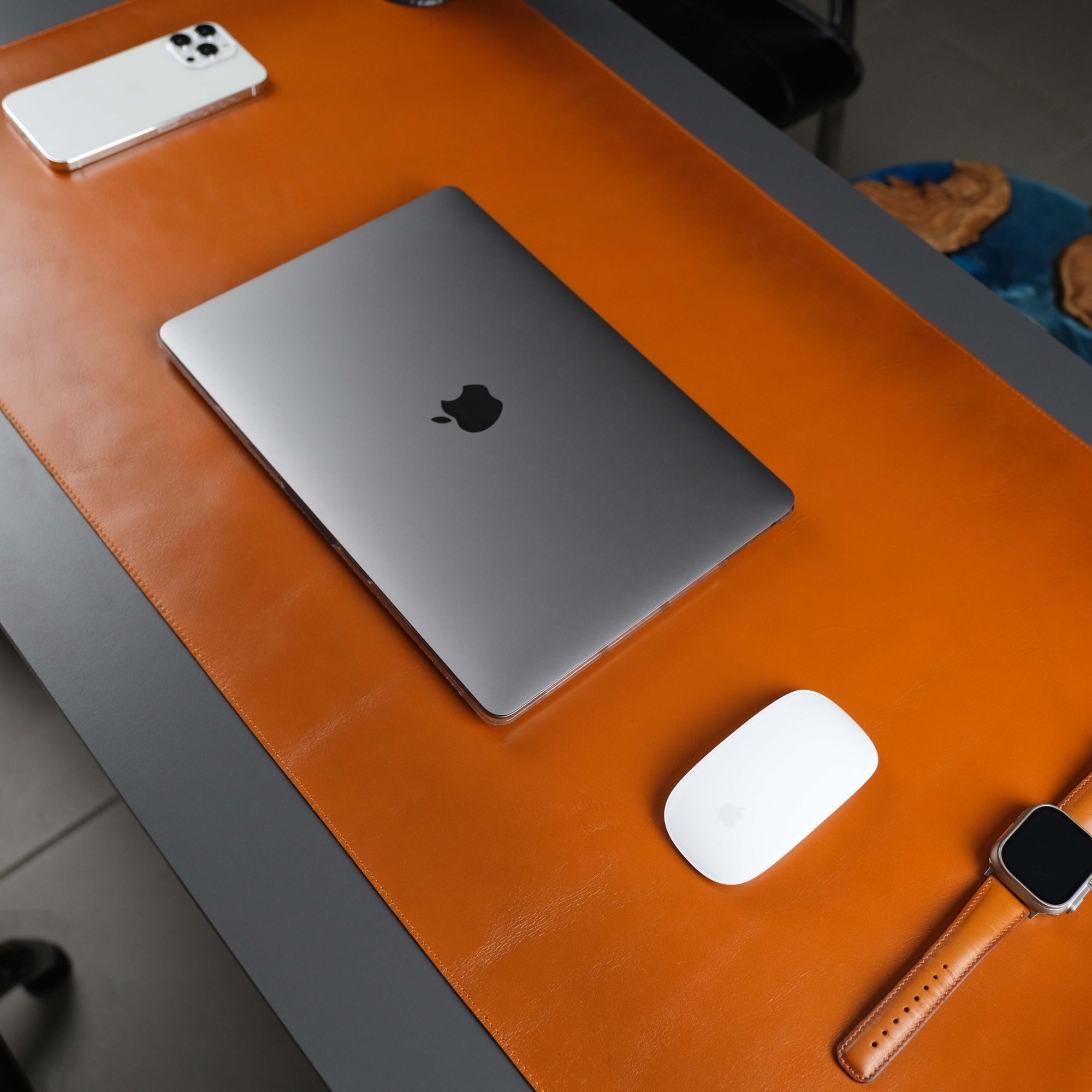 The Toronata | Heritage Tan Full-Grain Leather Desk Pad