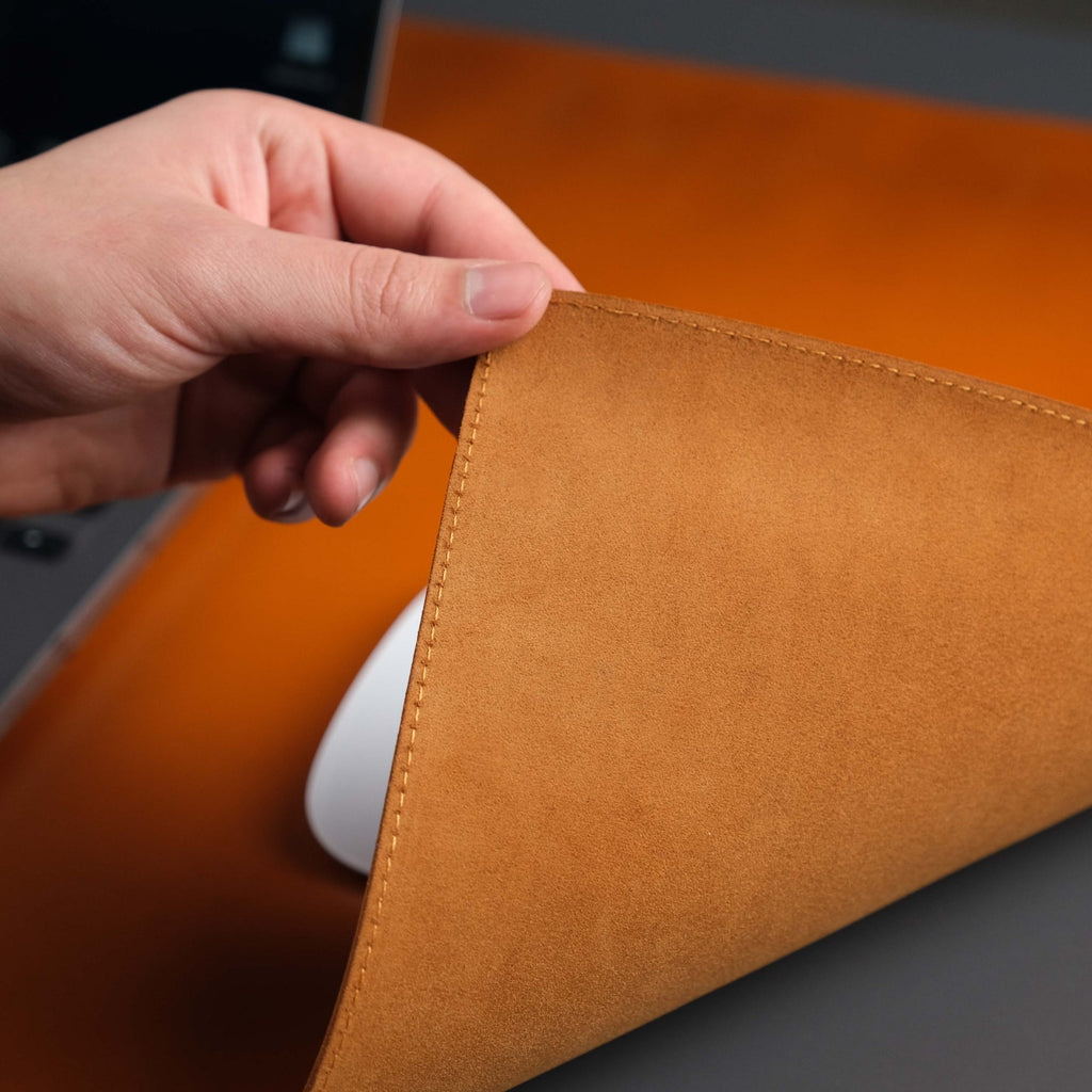 The Toronata | Heritage Tan Full-Grain Leather Desk Pad
