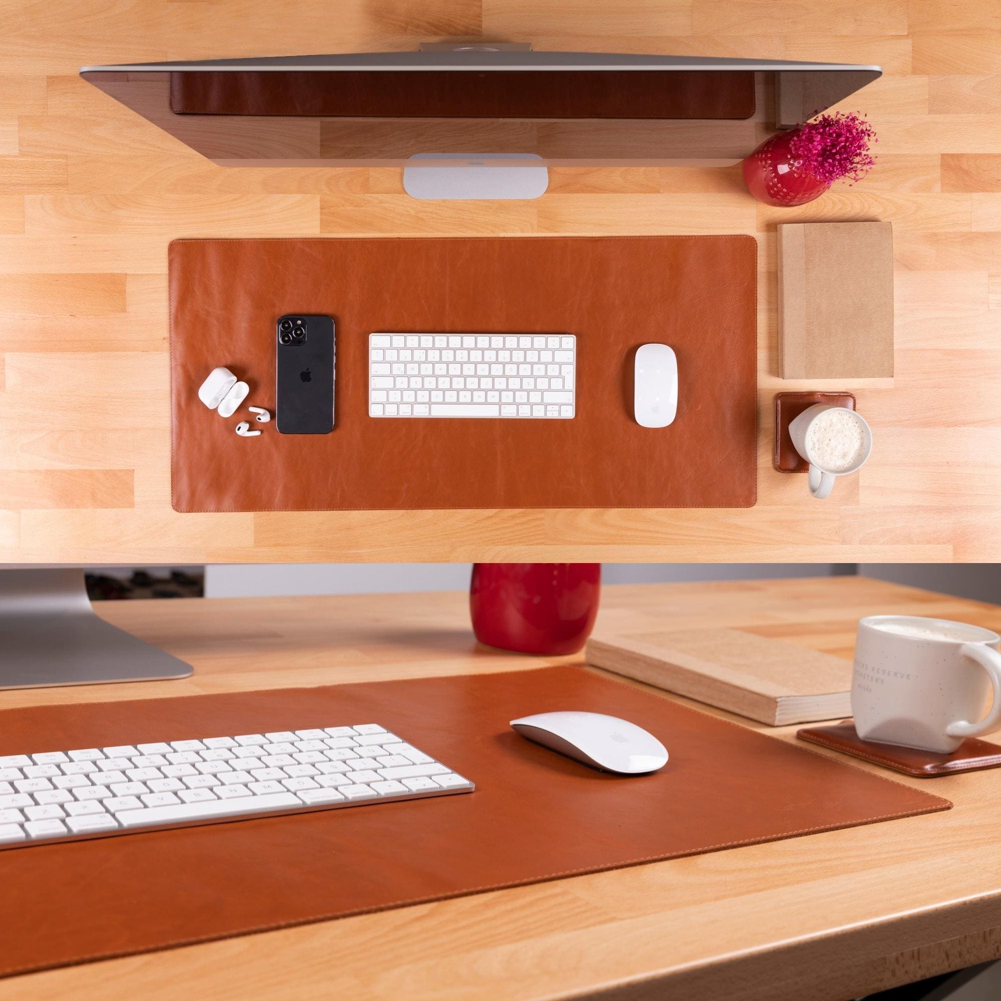Rawlins Full-Grain Leather Desk Pad