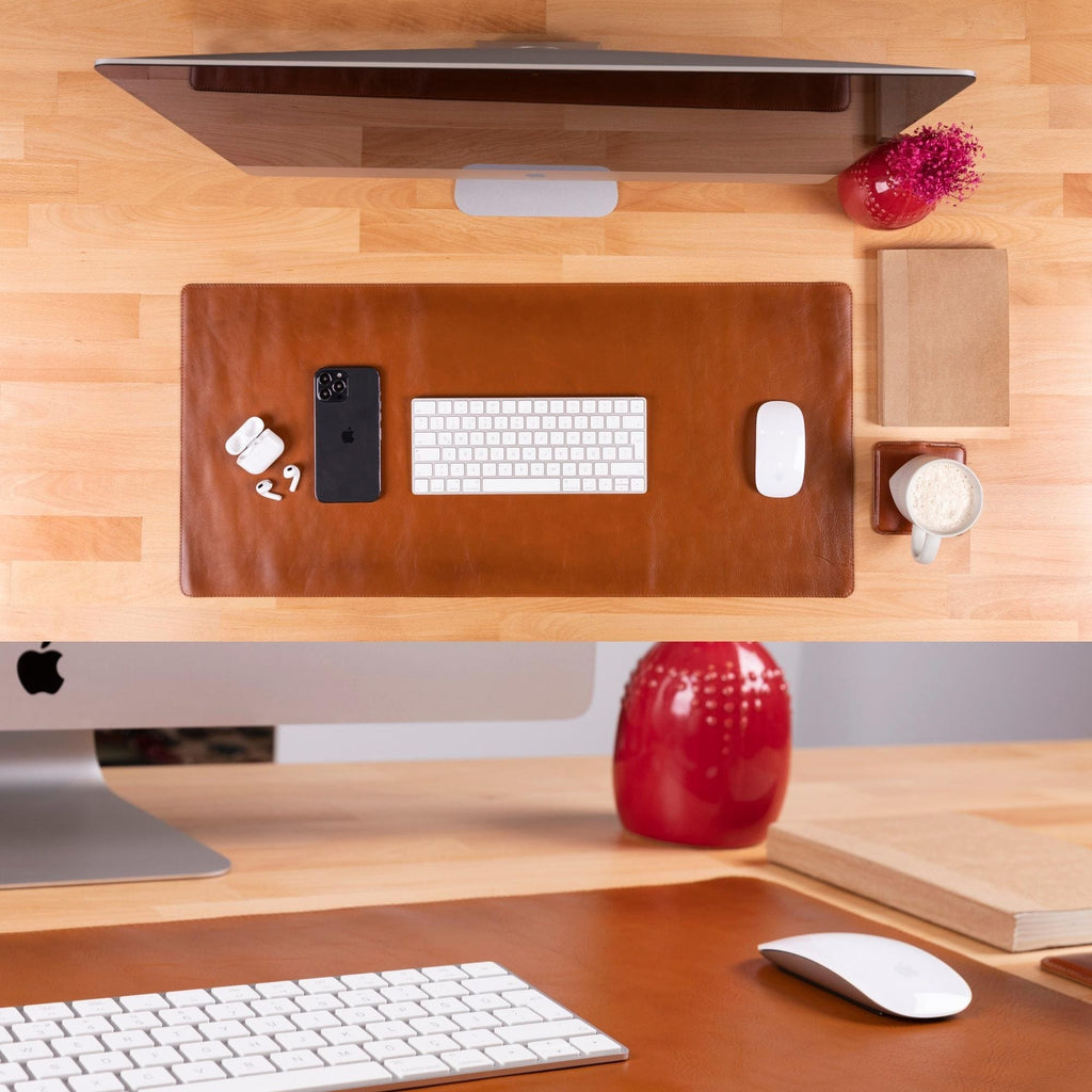 Rawlins Full-Grain Leather Desk Pad